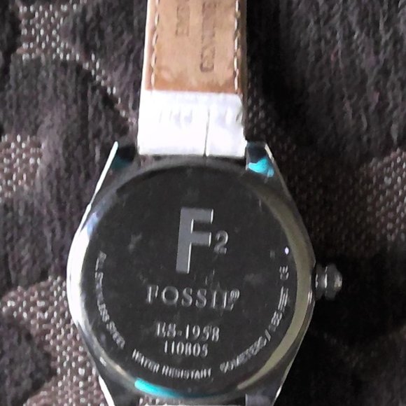 Fossil ES1958 Sparkly Black Yellow Floral Watch - Picture 2 of 3